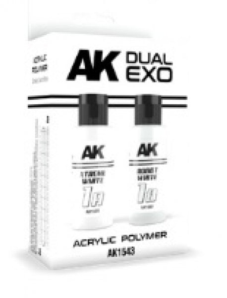 AK-Interactive: DUAL EXO Acrylic Paint Set - Xtreme White & Robot White