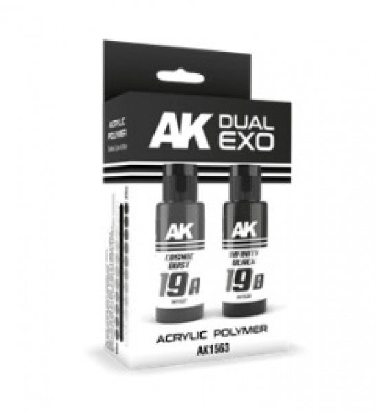 AK-Interactive: DUAL EXO Acrylic Paint Set - Cosmic Dust & Infinity Black