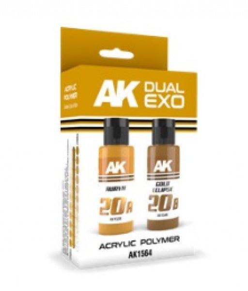 AK-Interactive: DUAL EXO Acrylic Paint Set - Auryn & Gold Eclipse