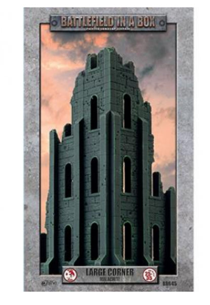 Battlefield in a Box: Gothic Battlefields Large Corner Ruin - Malachite (x1)