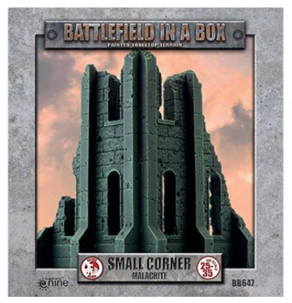 Battlefield in a Box: Gothic Battlefields Small Corner Ruins - Malachite (x2)