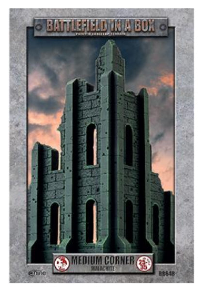 Battlefield in a Box: Gothic Battlefields Medium Corner Ruin - Malachite (x1)