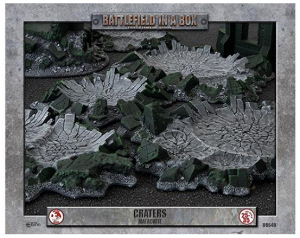 Battlefield in a Box: Gothic Battlefields Craters - Malachite (x5)