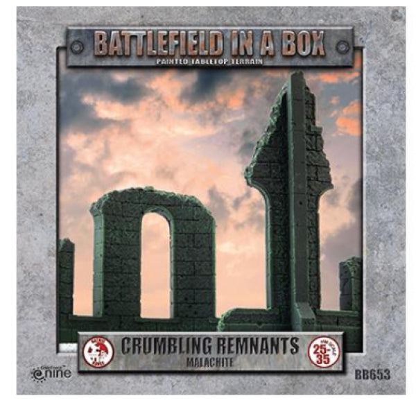 Battlefield in a Box: Gothic Battlefields Crumbling Remnants - Malachite (x2)