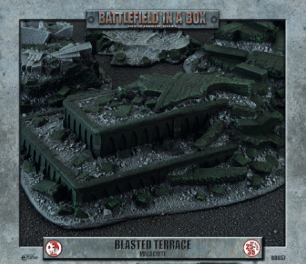 Battlefield in a Box: Gothic Battlefields Blasted Terrace - Malachite (x1)