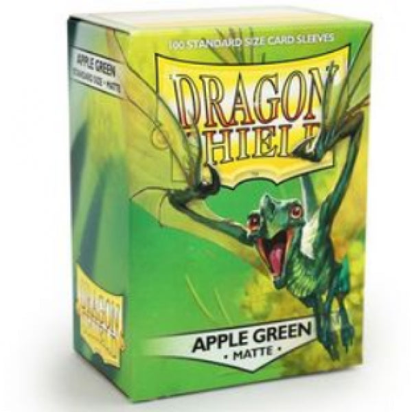 Dragon Shields: 100ct Box - Matte Apple Green