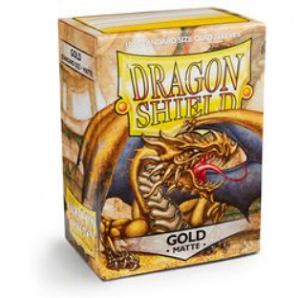 Dragon Shields: 100ct Box - Matte Gold