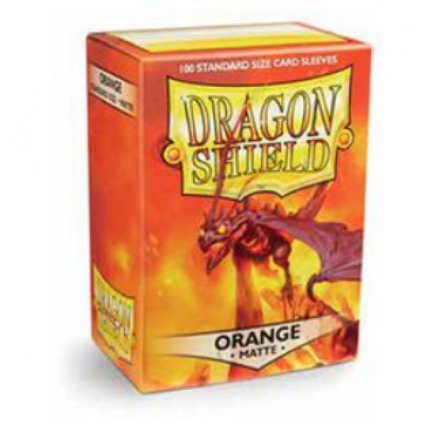 Dragon Shields: 100ct Box - Matte Orange