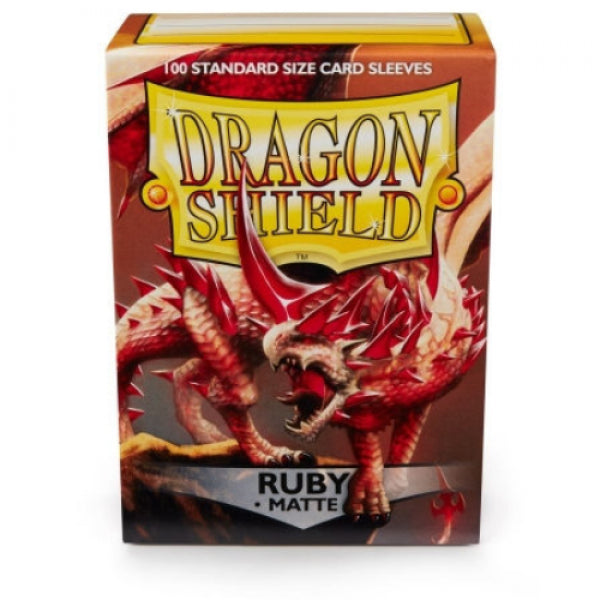 Dragon Shields: 100ct Box - Matte Ruby