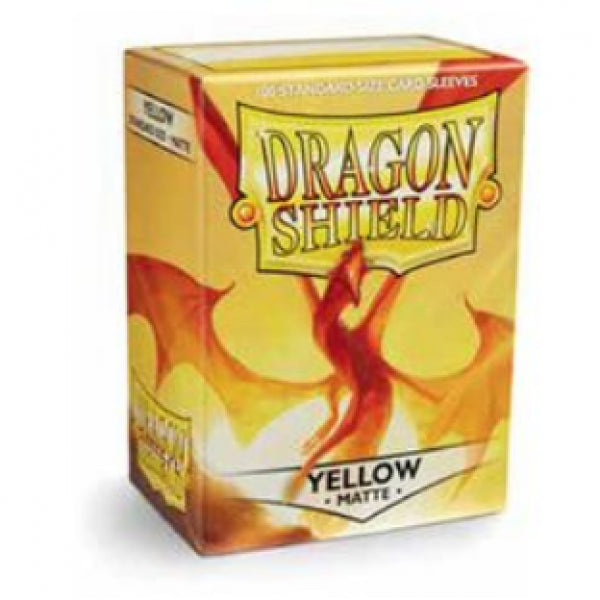 Dragon Shields: 100ct Box - Matte Yellow