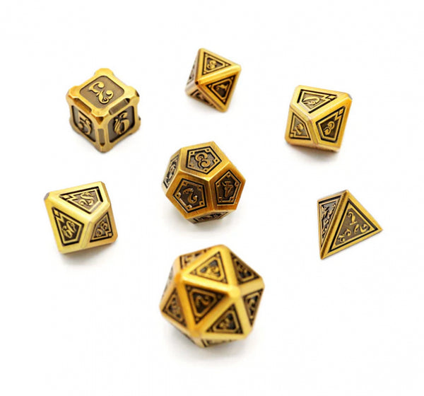 Alchemist Metals RPG Dice Set: Gold (7)