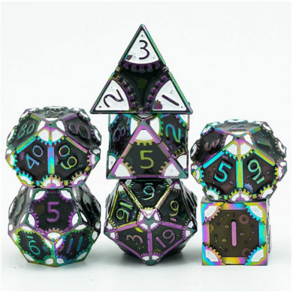 RPG Metal Dice Set: SteamPunk Dark Lord (7)