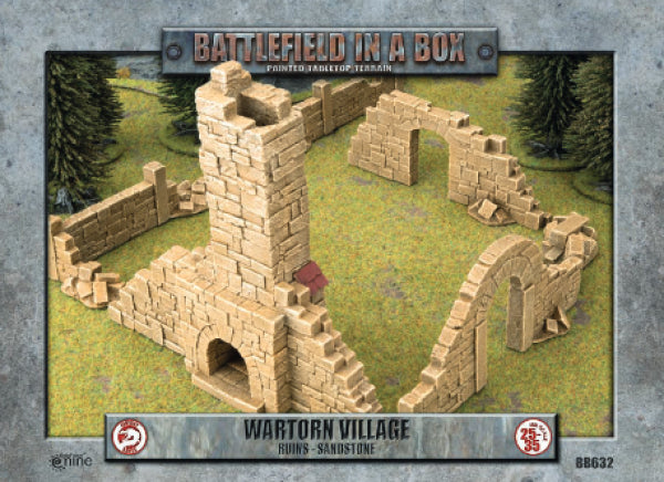 Battlefield in a Box: Wartorn Village Ruins - Sandstone (x8)