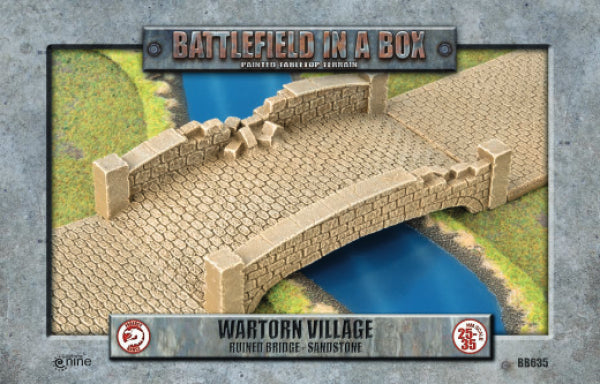 Battlefield in a Box: Wartorn Village Ruined Bridge - Sandstone (x1)