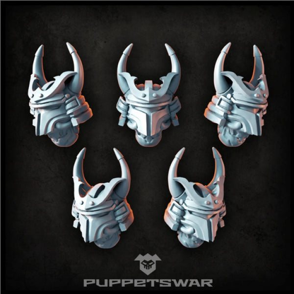 Puppetswar: (Accessory) Traitor Daymio Hunter Helmets (5)