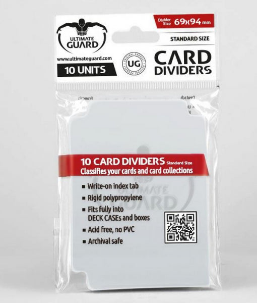 Ultimate Guard Card Dividers: Standard Size Transparent (10)