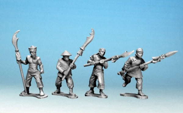 28mm Historical: Boxer Rebellion - Boxers with Polearms #1 (4)
