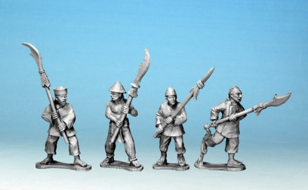 28mm Historical: Boxer Rebellion - Boxers with Polearms #2 (4)