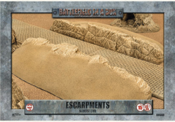 Battlefield in a Box: Essentials Escarpments - Sandstone (x2) [MFG OOP]