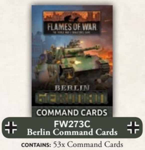 Flames Of War: Berlin - German Command Cards (52x Cards)