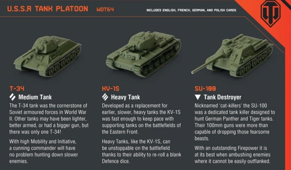 World of Tanks: U.S.S.R. Tank Platoon (T-34, KV-1s, SU-100)
