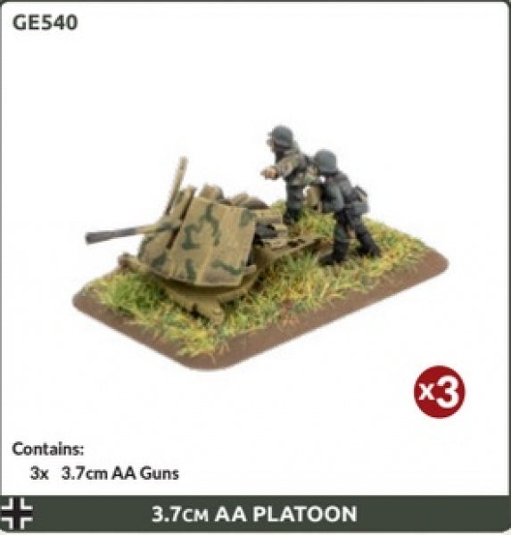 Flames of War: (German) 3.7cm AA Platoon (x3)