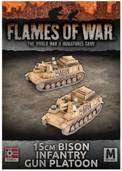 Flames Of War (WWII): (German) Bison (15cm) Self-propelled Guns (x2)