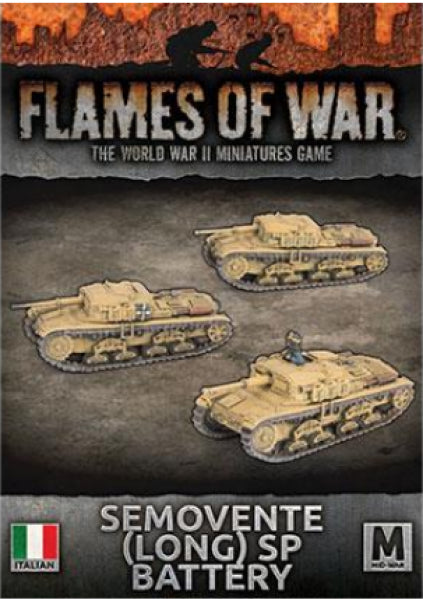 Flames Of War: Avanti - (Italy) Semovente (Long 75mm) Assault Guns (x3)