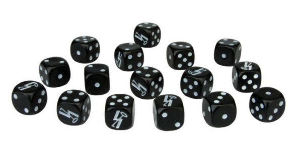 Flames of War: 12 SS Dice, Classic (x20)