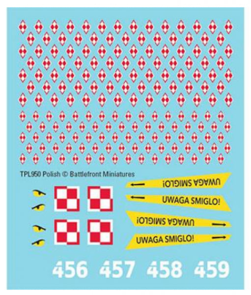 Team Yankee: Polish Decals (x4)