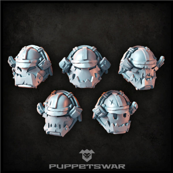 Puppetswar: (Accessory) Masked Bushi Orc Heads