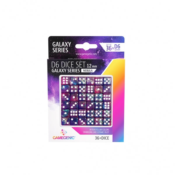 Gamegenic: 12mm d6 Dice Set Galaxy Series - Nebula (36)