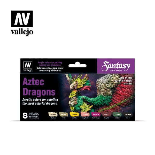 Game Color Series: Aztec Dragons Paint Set By Angel Giraldez(8)