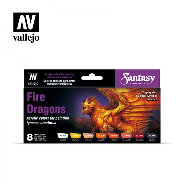Game Color Series: Fire Dragons Paint Set By Angel Giraldez(8)