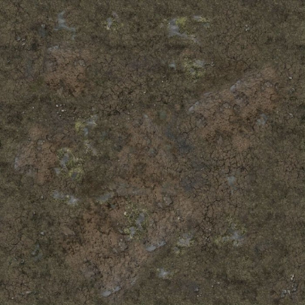 Battle Systems: Muddy Streets Gaming Mat - Grid (3' x 3')