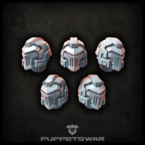 Puppetswar: (Accessory) Iron Knight Helmets (5)