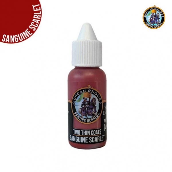 Duncan Rhodes Two Thin Coats Paints: Sanguine Scarlet (15ml)