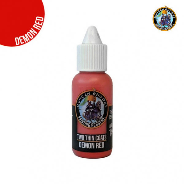 Duncan Rhodes Two Thin Coats Paints: Demon Red (15ml)