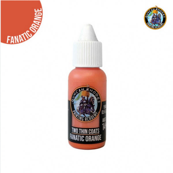 Duncan Rhodes Two Thin Coats Paints: Fanatic Orange (15ml)