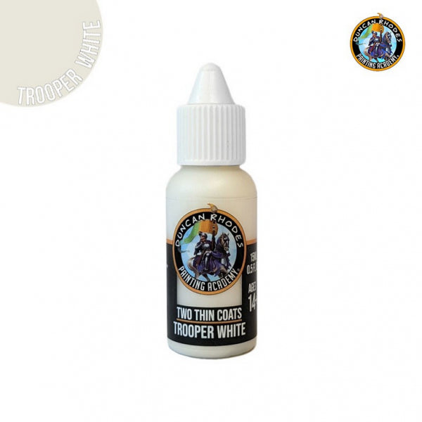Duncan Rhodes Two Thin Coats Paints: Trooper White (15ml)