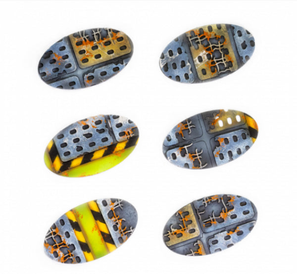 Kromlech Accessories: Imperial Guard 75x42 mm Oval Base Toppers (6)