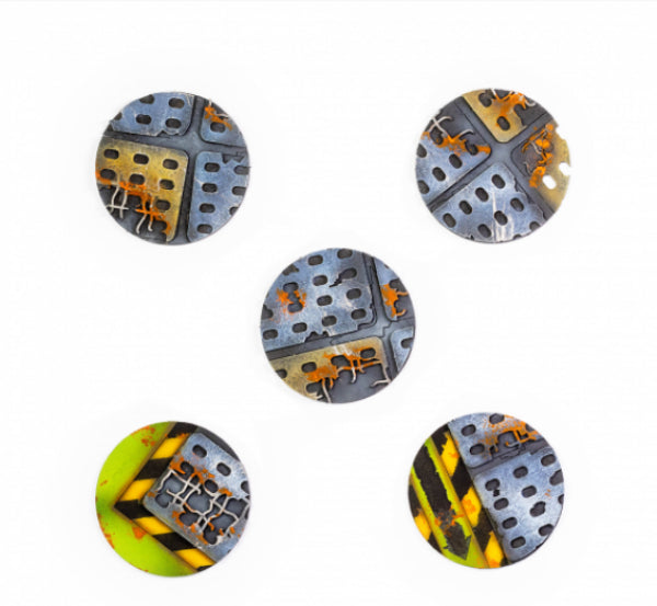 Kromlech Accessories: Imperial Guard 50 mm Round Base Toppers - 50 mm (5)