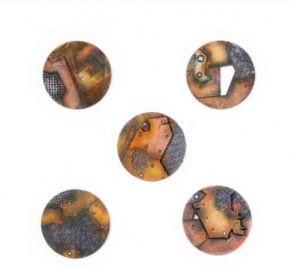 Kromlech Accessories: Orkenburg 50 mm Round Base Toppers - 50 mm (5)