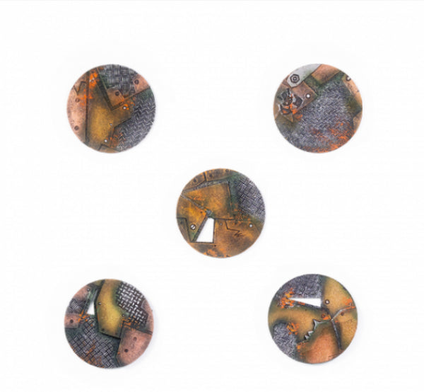 Kromlech Accessories: Orkenburg 50 mm Round Base Toppers - 47 mm (5)