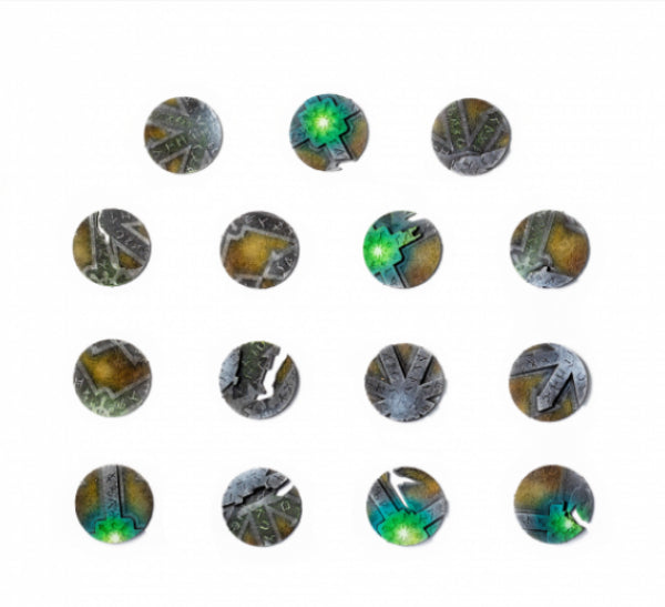 Kromlech Accessories: Chaos Temple 28.5 mm Round Base Toppers (15)
