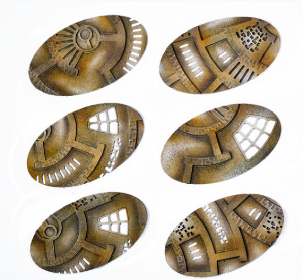 Kromlech Accessories: Caste Enclaves 90x52 mm Oval Base Toppers (6)