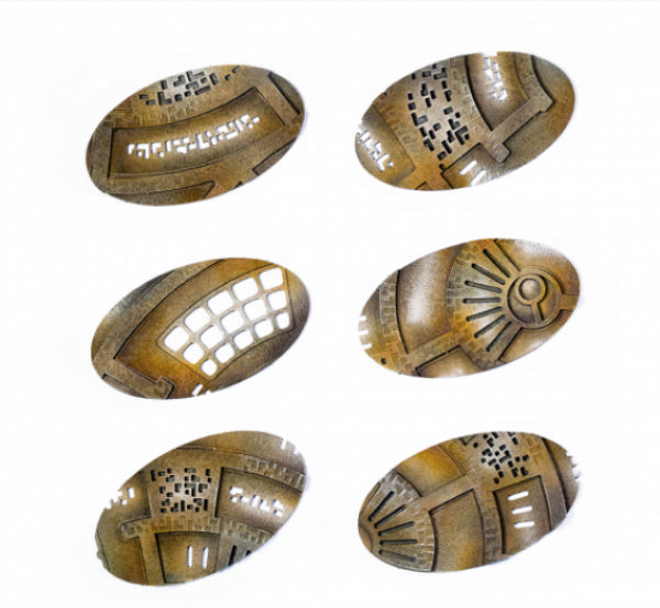 Kromlech Accessories: Caste Enclaves 75x42 mm Oval Base Toppers (6)