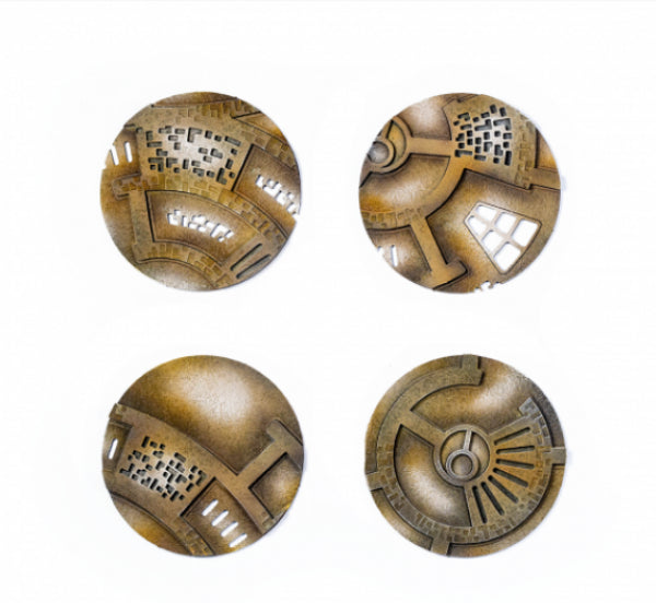 Kromlech Accessories: Caste Enclaves 60 mm Round Base Toppers (4)