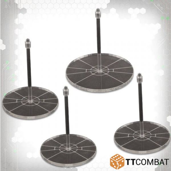 Dropfleet Commander: Large Clear Base Pack (4)