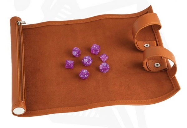 Dice Rolling Scroll: Leather Brown